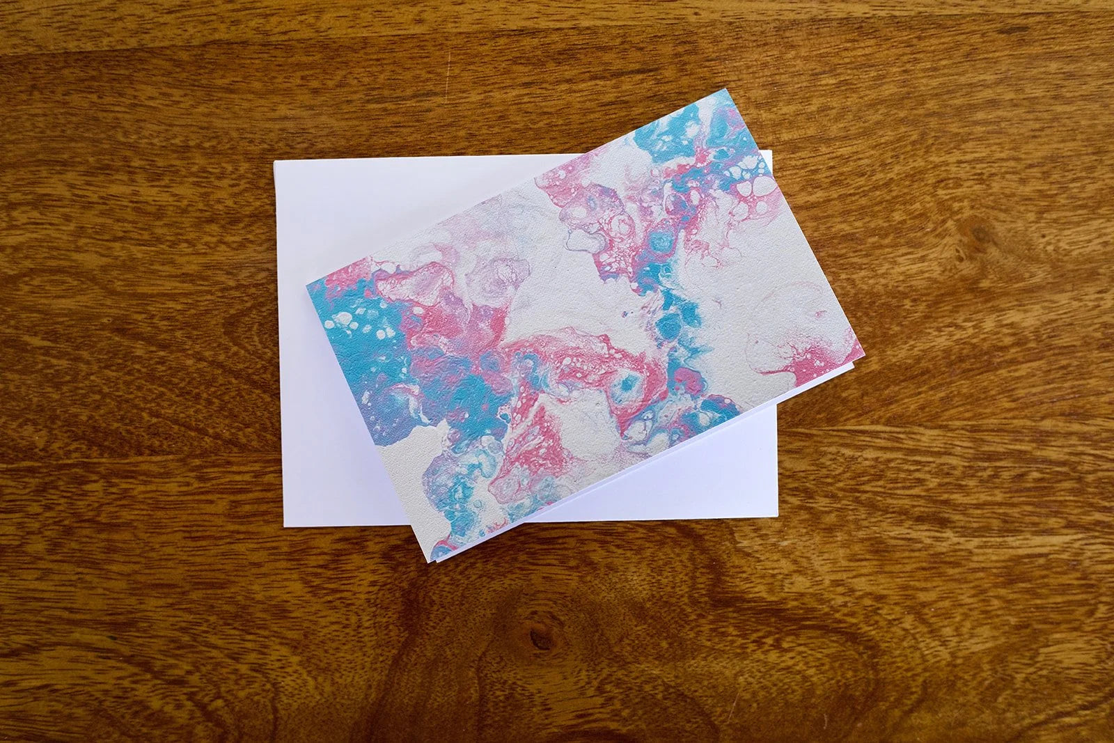 Trans Pride Painted Greeting Card 4"x6" - Blank