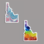Idaho State Sticker - Vinyl - Waterproof - LGBTQ - Trans
