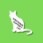 Emotional Support Cat - White Cat - ~2.89" × 3"