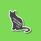 Emotional Support Cat - Grey - ~2.89" × 3"