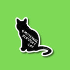 Emotional Support Cat - Black Cat - ~2.89" × 3"