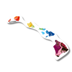 Hawaii State Trans Pride and Rainbow State Vinyl Sticker