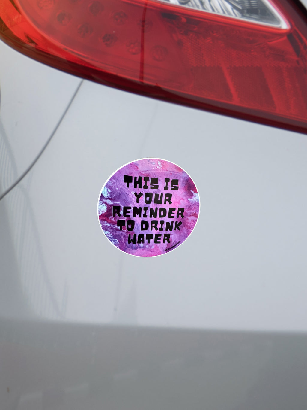 This is Your Reminder to Drink Water Magnet, Car Magnet - 4"