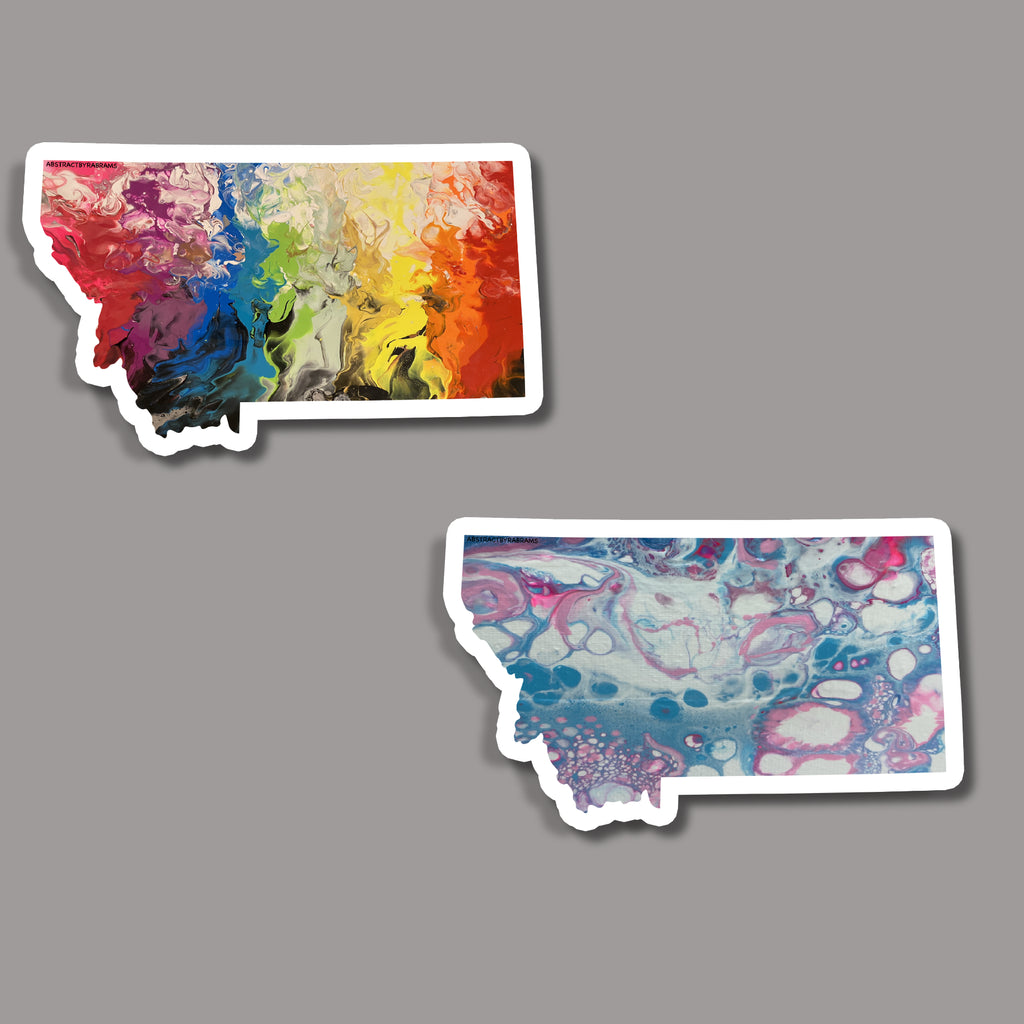 Montana State Sticker - Vinyl - Waterproof - LGBTQ - Trans