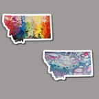 Montana State Sticker - Vinyl - Waterproof - LGBTQ - Trans