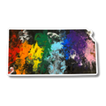 Kansas State Trans Pride and Rainbow State Vinyl Sticker