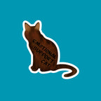PREORDER - Emotional Support Cat - Brown - ~2.89" × 3"