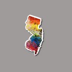 New Jersey Pride and Trans Pride Sticker - 3" - Vinyl