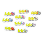 Duck Duck Pansexual Duck Sticker - Duck Duck Gray Duck - Duck Duck Pride Duck - Pansexual Pride - 3.5"x1.5"