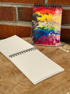Vibrant Rainbow Notepad - 2 paper option - 5.5"x4.25"