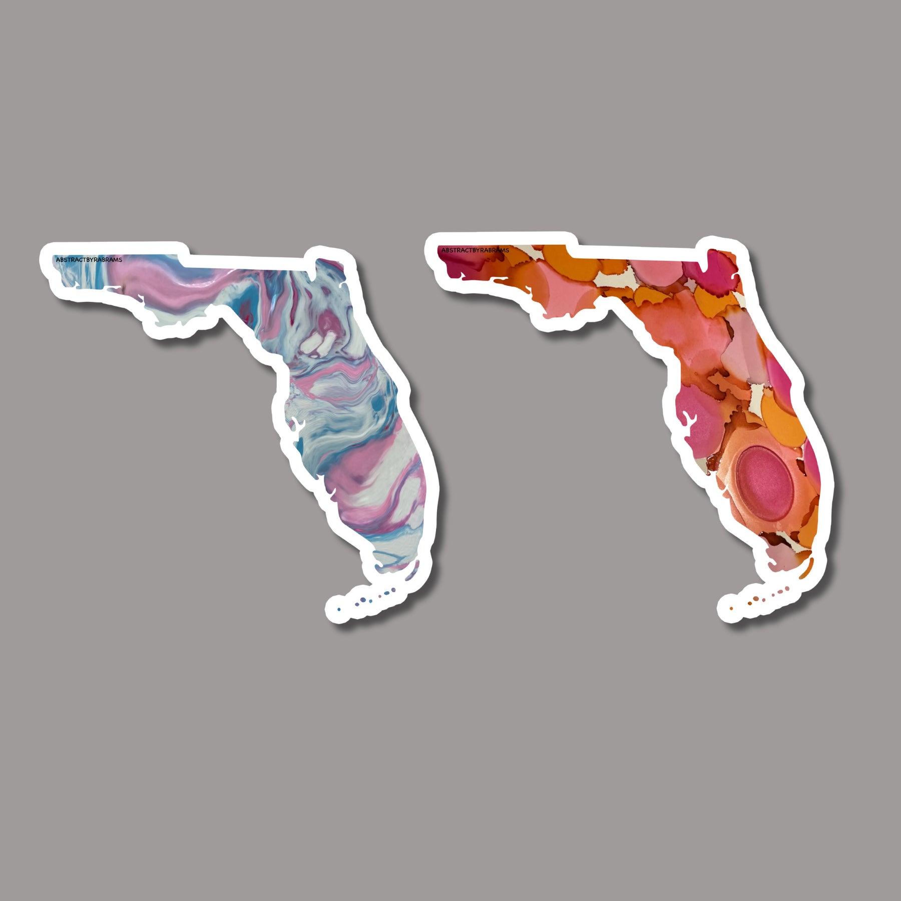 Florida State Shape Sticker - Trans Pride, Lesbian Pride and Progress Pride