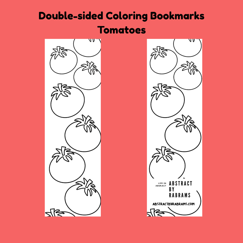 Double-Sided Coloring Bookmarks - 4 different Options