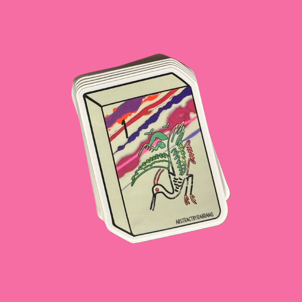 Mahjong Tile Sticker - One Bam
