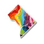 Washington D.C. Trans Pride and Rainbow State Vinyl Sticker