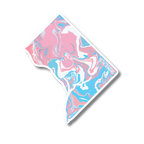 Washington D.C. Trans Pride and Rainbow State Vinyl Sticker