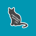 Emotional Support Cat - Grey - ~2.89" × 3"