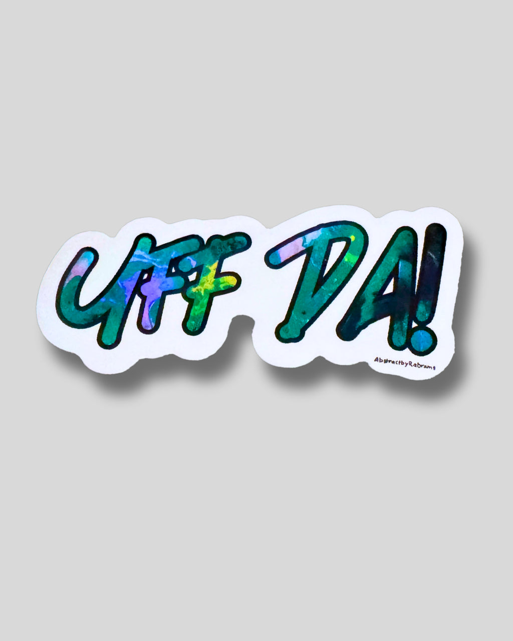 Holographic Uff Da Glossy Sticker - Minnesota