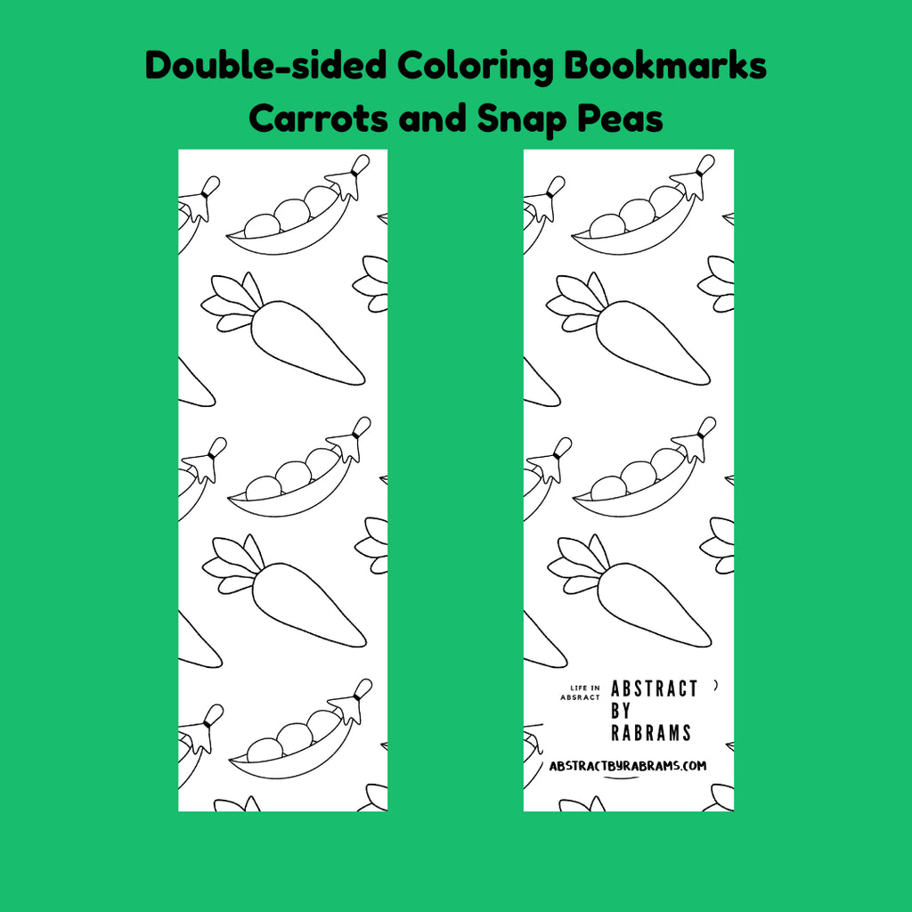 Double-Sided Coloring Bookmarks - 4 different Options