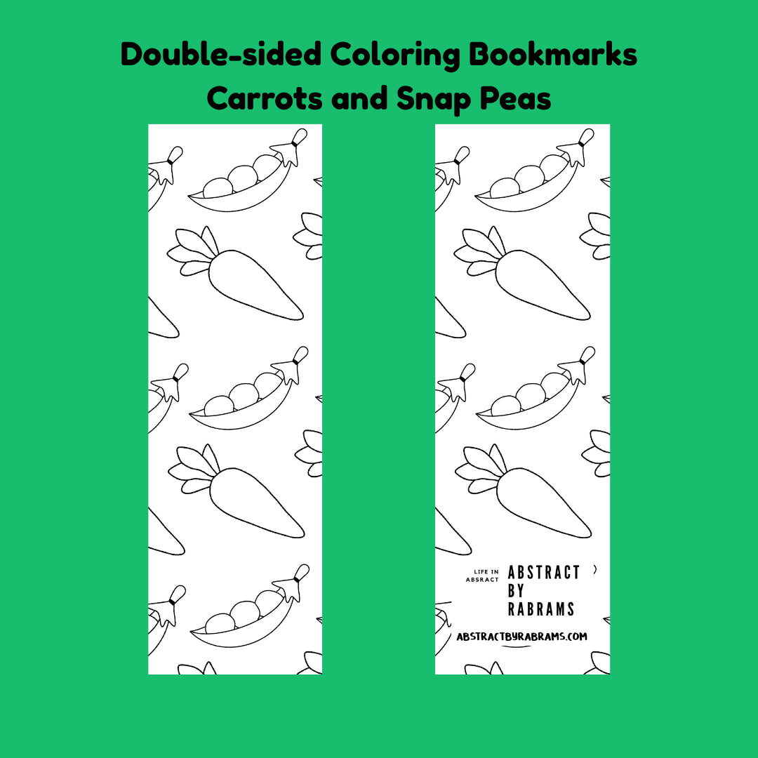 Double-Sided Coloring Bookmarks - 4 different Options