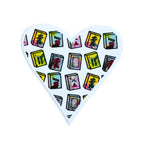 Mahjong Sticker - Heart Shaped with Mah Jong tiles