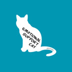 Emotional Support Cat - White Cat - ~2.89" × 3"