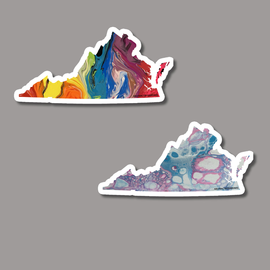 Virginia Sticker - Trans - Rainbow - LGBTQ