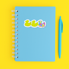 Duck Duck Pansexual Duck Sticker - Duck Duck Gray Duck - Duck Duck Pride Duck - Pansexual Pride - 3.5"x1.5"