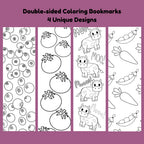 Double-Sided Coloring Bookmarks - 4 different Options