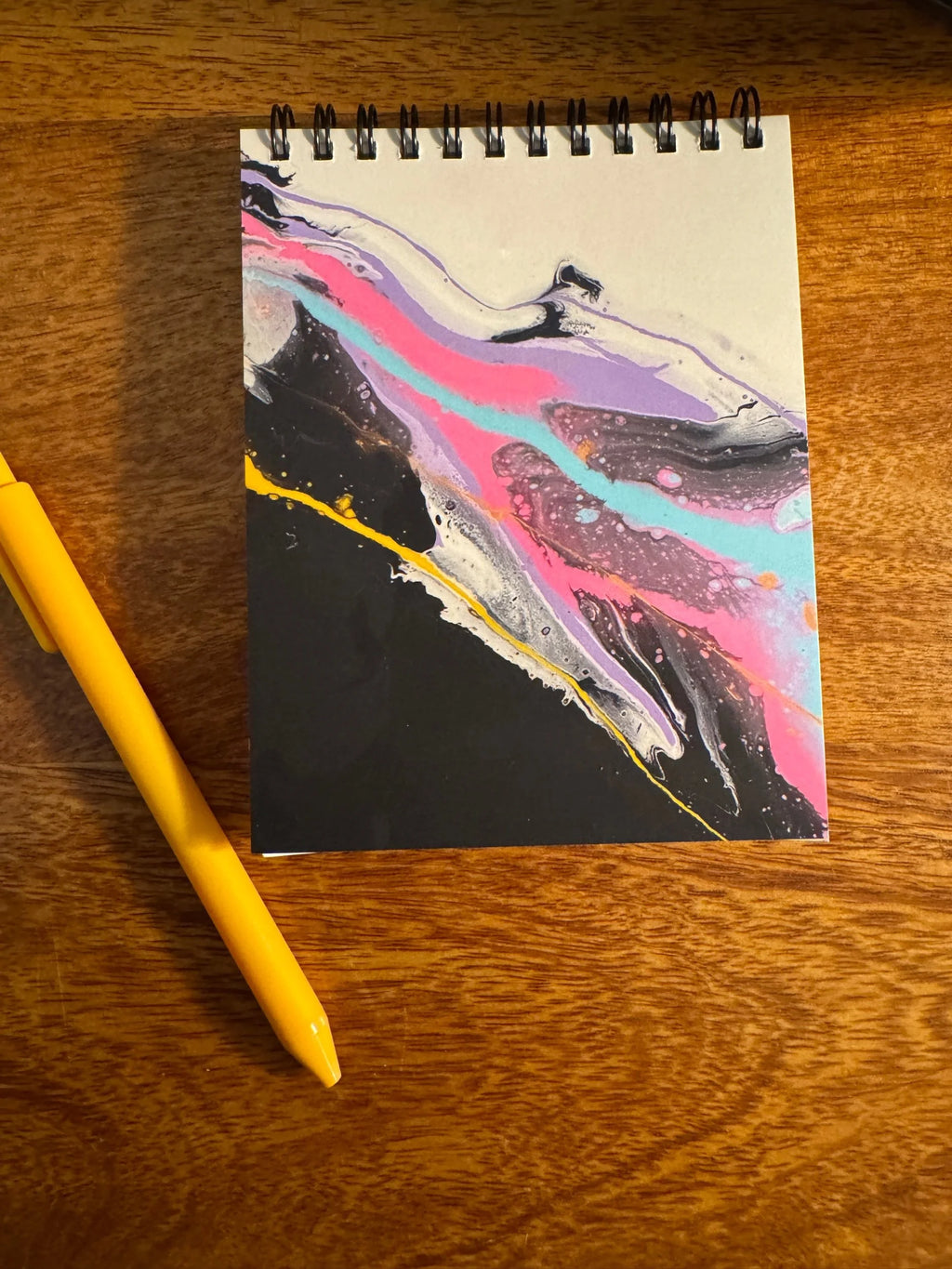 Abstract Pastel Notepad - 2 Paper Option - 4.25"x5.5"