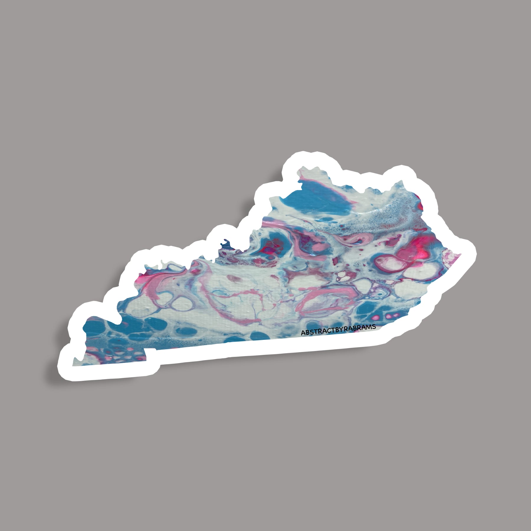 Kentucky State Sticker - Trans Pride - Rainbow - LGBTQ
