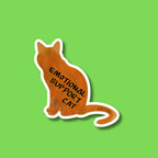 PREORDER - Emotional Support Cat - Orange - ~2.89" × 3"