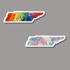 Tennessee State Sticker - Trans Pride - Rainbow - LGBTQ