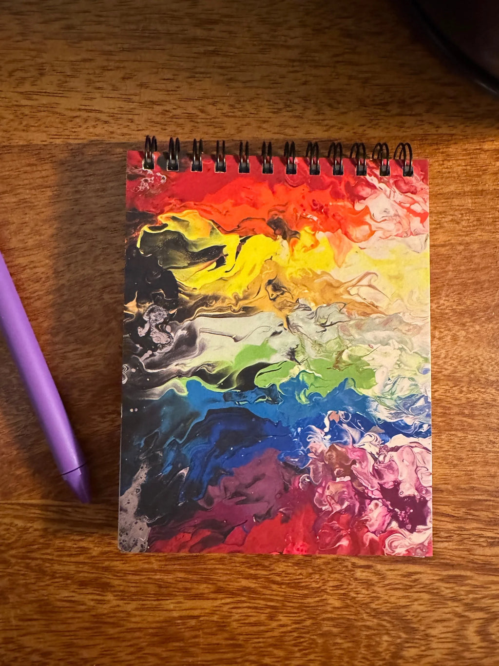 Vibrant Rainbow Notepad - 2 paper option - 5.5"x4.25"