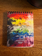 Vibrant Rainbow Notepad - 2 paper option - 5.5"x4.25"