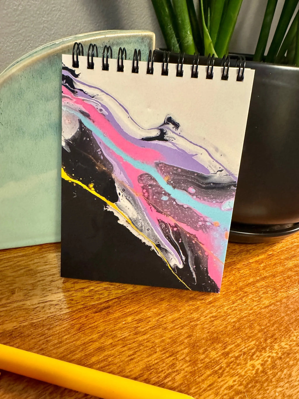 Abstract Pastel Notepad - 2 Paper Option - 4.25"x5.5"