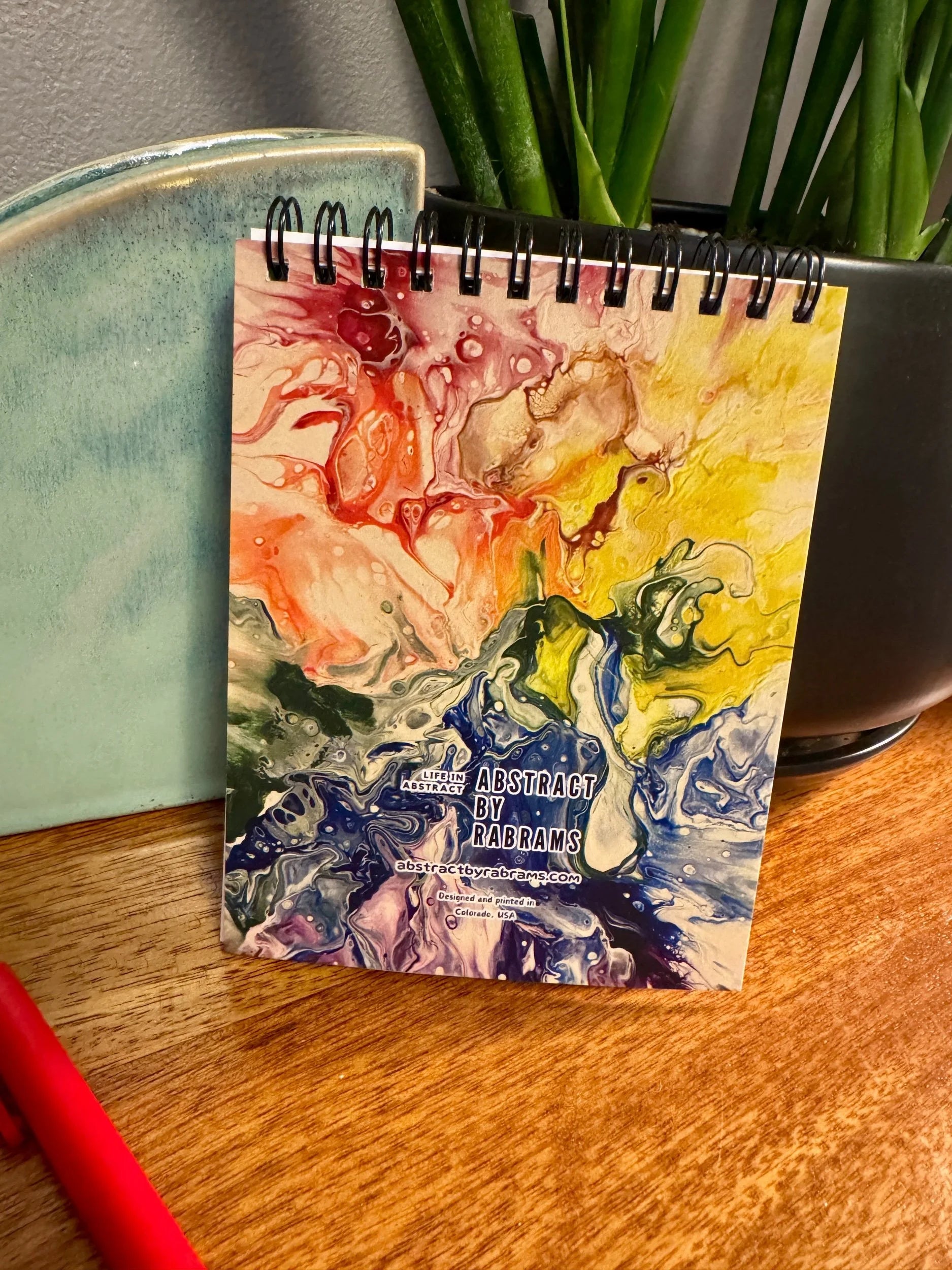 Rainbow Notepad with Soft Touch Cover - 4.25"x5.5" - Lined