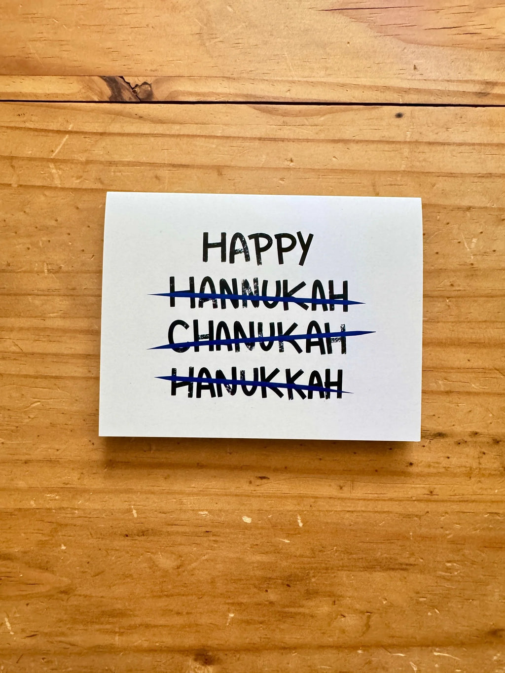 Funny Hannukah Greeting Card