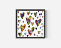 Rainbow Hearts Art Print