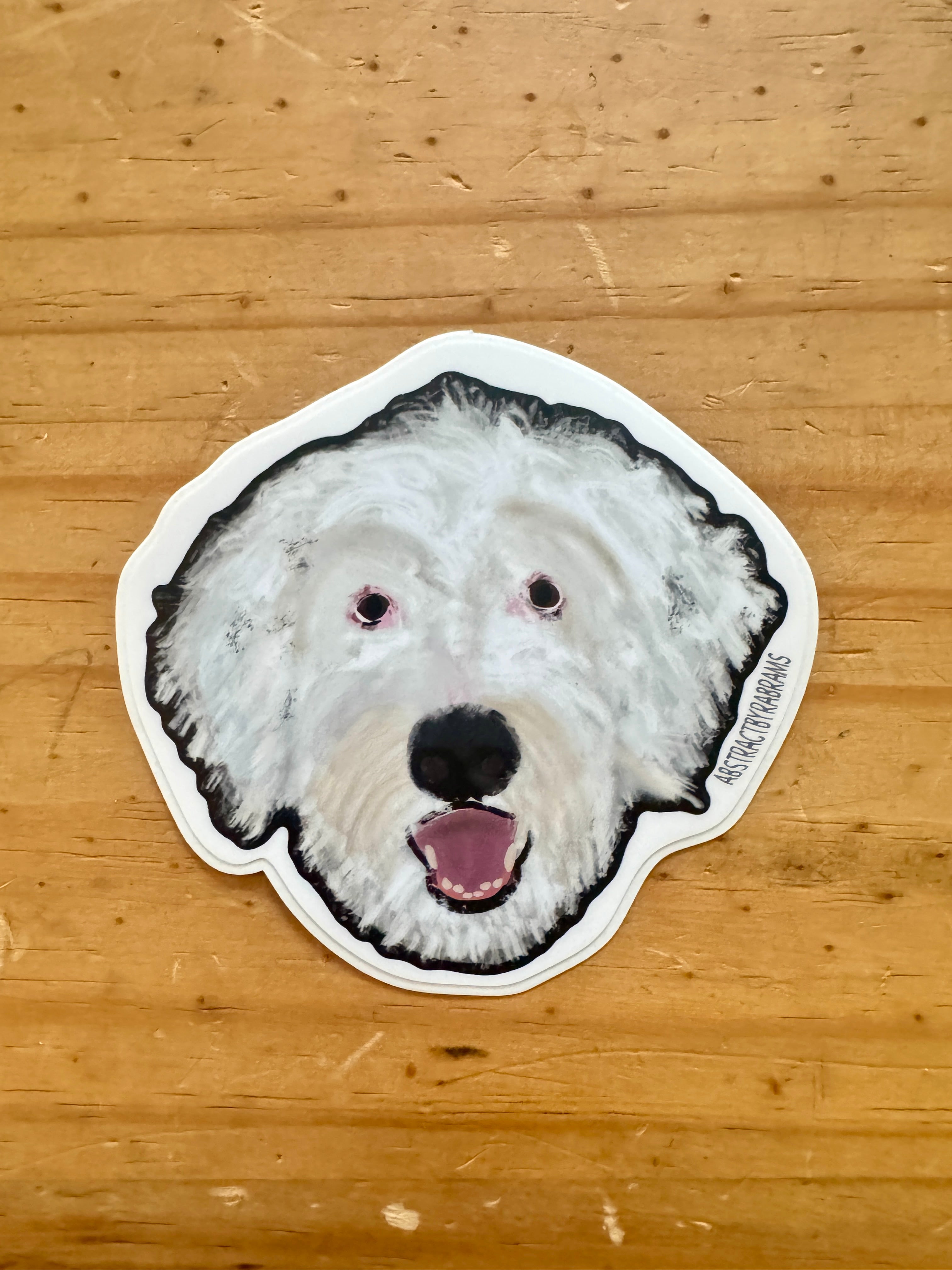 Sheepadoodle Dog Sticker