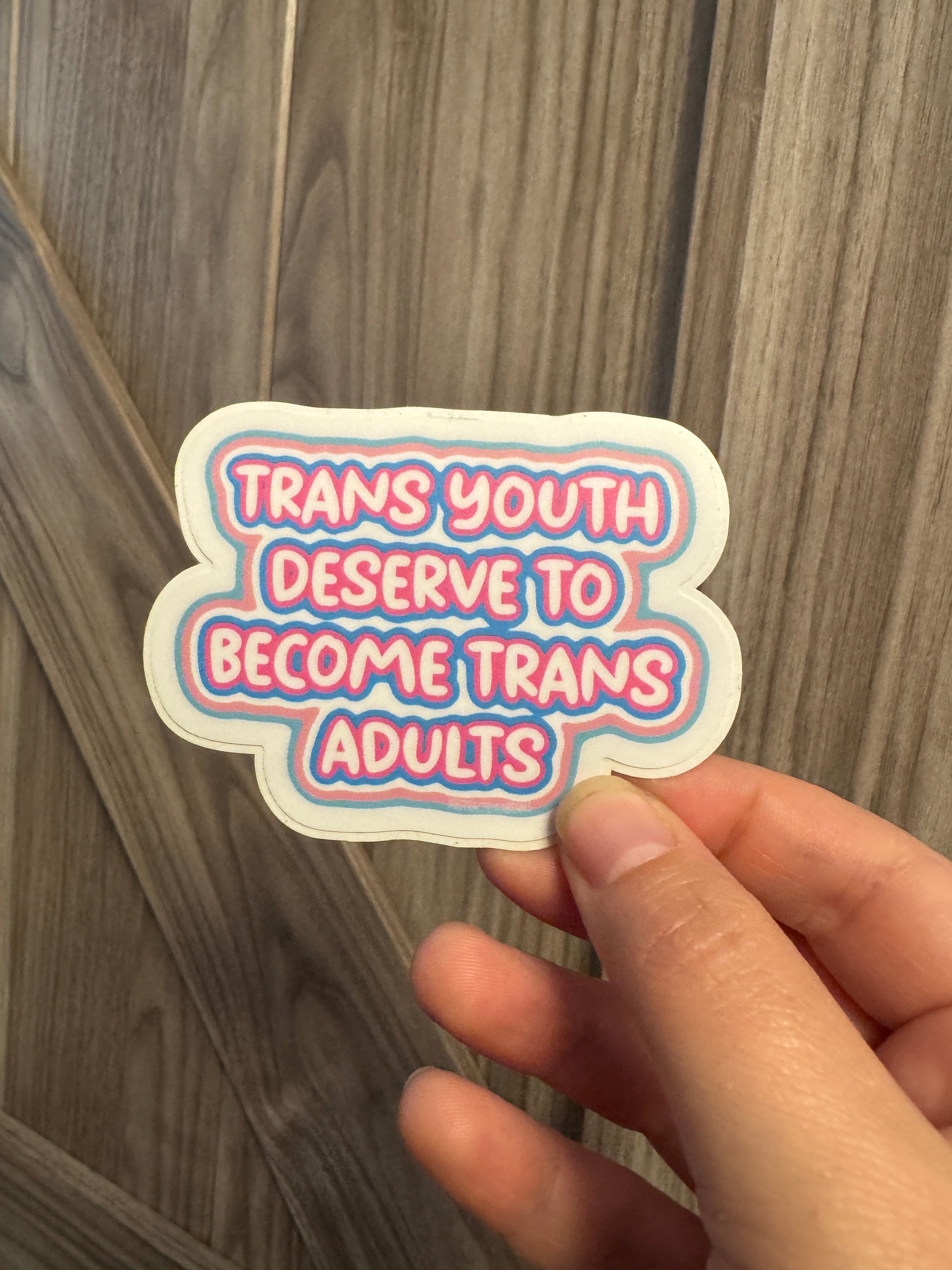 Trans Youth Deserve To Become Trans Adults Sticker