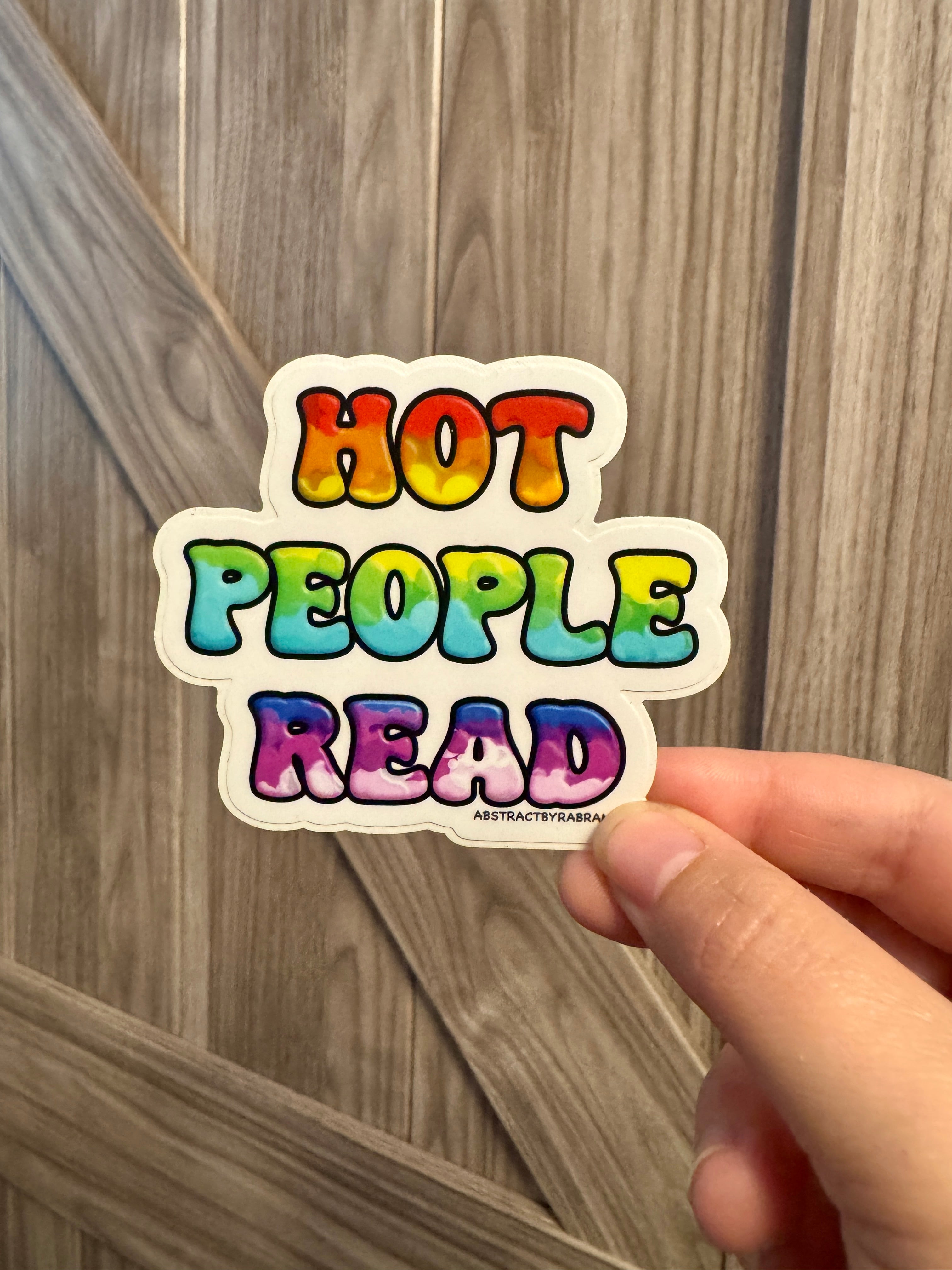 Hot People Read Sticker