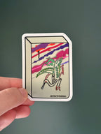 Mahjong Tile Sticker - One Bam