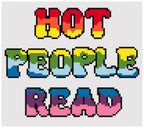Rainbow Hot People Read Needlepoint Digital Chart
