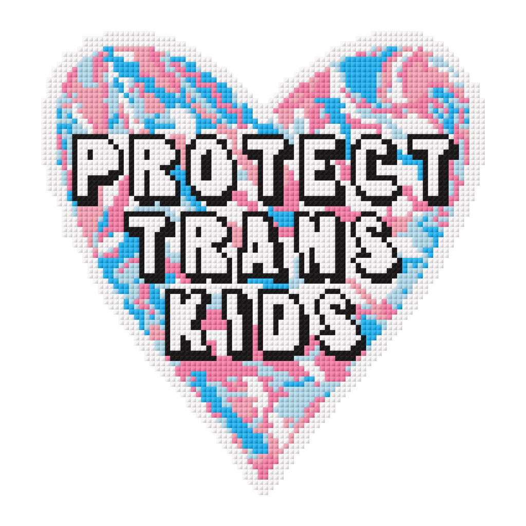 Protect Trans Kids Needlepoint Digital Chart