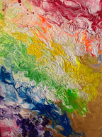 Abstract Rainbow Painting "Awesome Like You #8"