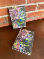 Purple, Blue, Green - Peacock - Soft Touch Cover Spiral Journal -  5.5"x8"