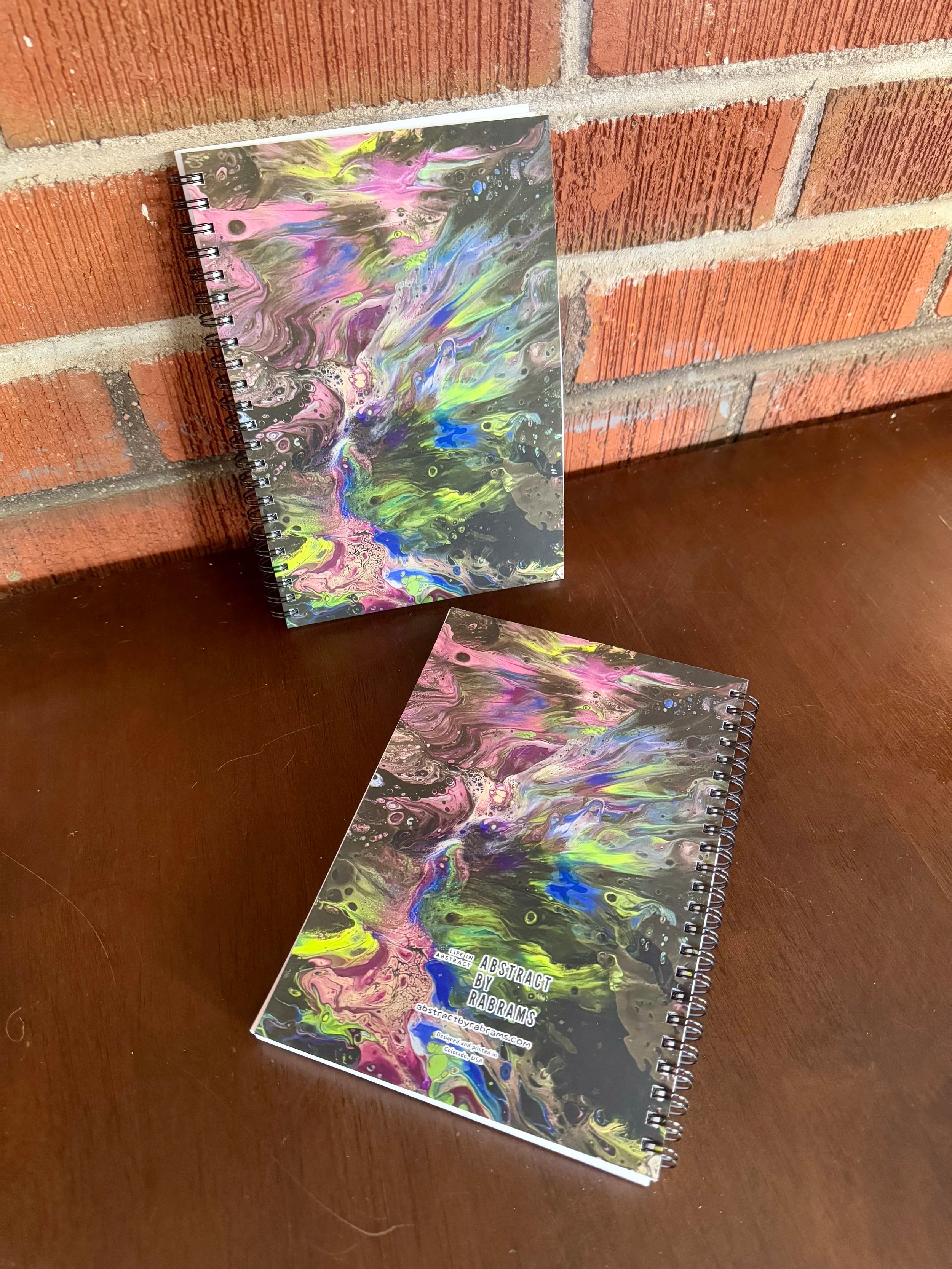 Purple, Blue, Green - Peacock - Soft Touch Cover Spiral Journal -  5.5"x8"
