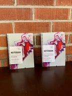 Pink, Orange, Purple Soft Touch Cover Spiral Journal -  5.5"x8"