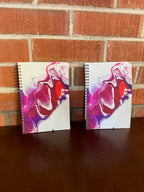 Pink, Orange, Purple Soft Touch Cover Spiral Journal -  5.5"x8"