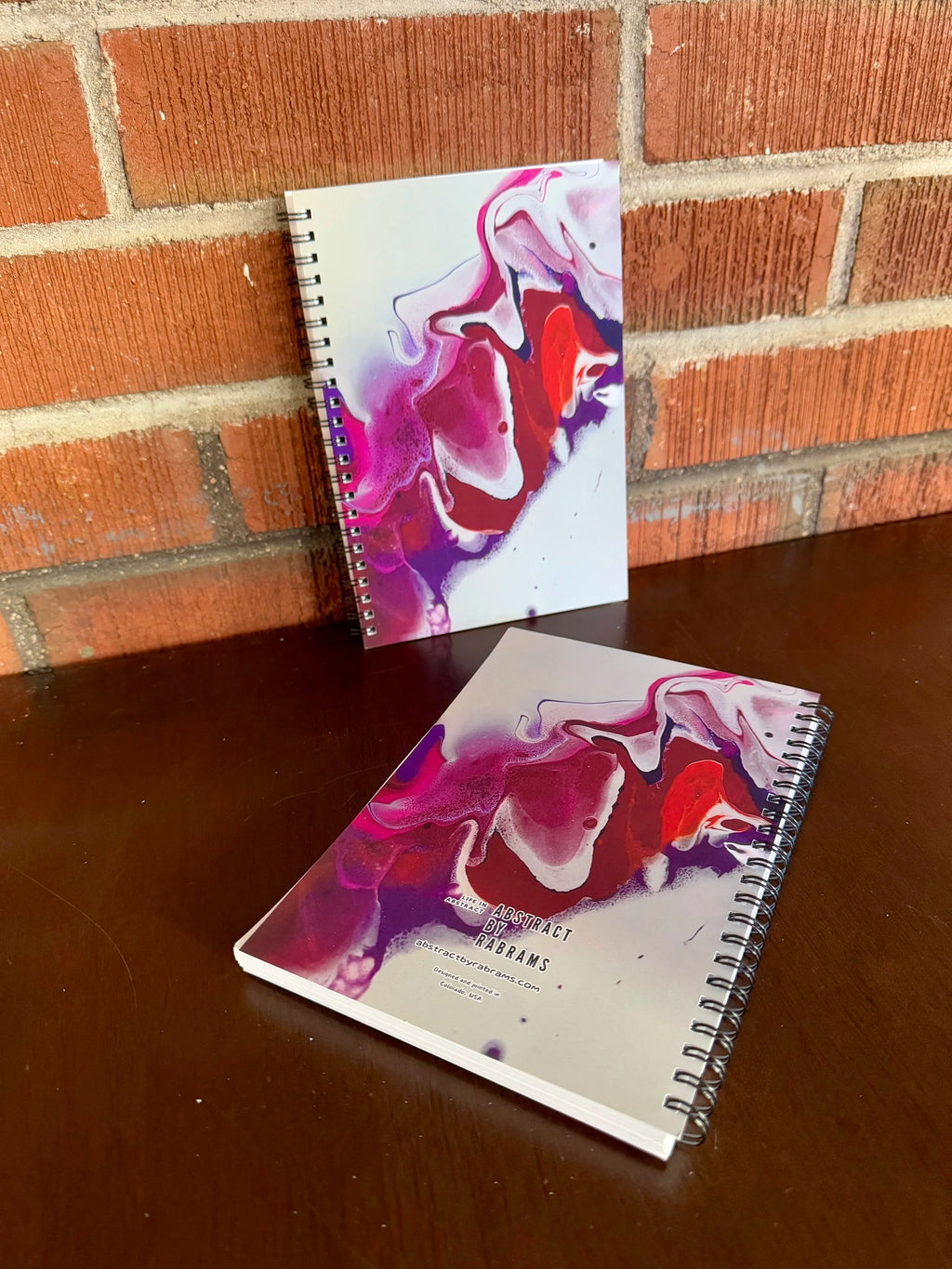 Pink, Orange, Purple Soft Touch Cover Spiral Journal -  5.5"x8"